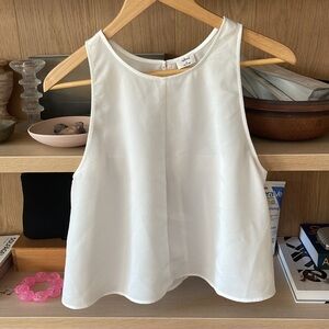 Wilfred cropped white tank size medium